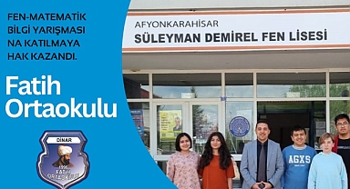 FATİH ORTAOKULU FEN – MATEMATİK BİLGİ YARIŞMASINDA FİNALDE