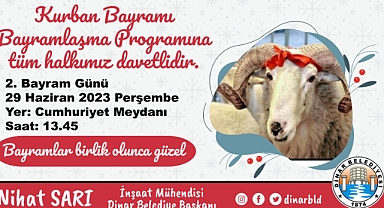 Bayramlaşma programımıza tüm halkımız davetlidir