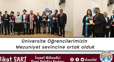 Belediye Başkanımız Nihat Sarı, Üniversite Öğrencilerimizin Mezuniyet sevincine ortak oldu