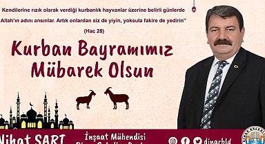 Belediye Başkanımız Nihat Sarı, vatandaşlarımızın Kurban Bayramı'nı kutladı