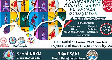 Yaz Spor Okulumuz Başlıyor