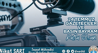 Belediye Başkanımız Nihat Sarı, Gazetecilerin basın bayramını kutladı