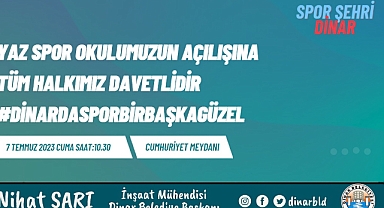 Yaz Spor Okulumuzun açılışına davetlisiniz