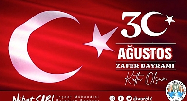 Belediye Başkanımız Nihat Sarı’dan 30 Ağustos Zafer Bayramı Mesajı