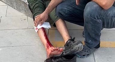 Dinar’da bisikletli çocuk su kanalına düştü
