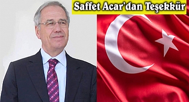 Saffet Acar’dan Teşekkür Mesajı