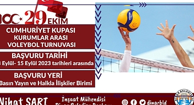 Cumhuriyet Kupası Kurumlar Arası Voleybol Turnuvamıza başvurular başladı