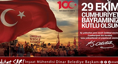Başkan Nihat Sarı'dan 29 Ekim Kutlama Mesajı