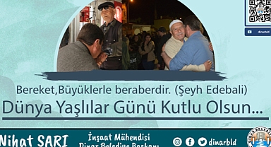 Belediye Başkanımız Nihat Sarı’dan Yaşlılar Günü Mesajı