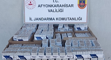 Akçaköy Yolunda Bandrolsüz Sigara ele geçirildi