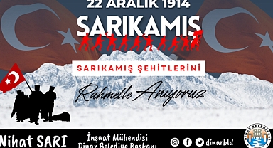 Başkan Sarı'dan Sarıkamış Harekatı'nın 109. Yıl Dönümü mesajı
