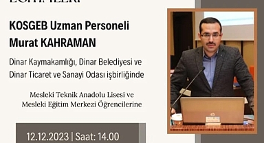 Dinar Ticaret ve Sanayi Odasında Eğitim