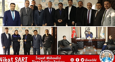 İnşaat Mühendisleri Gününde Belediye Başkanımız Nihat Sarı’ya anlamlı ziyaretler