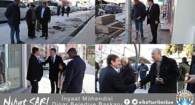 Başkan Nihat Sarı, Esnafları ve Vatandaşları Ziyaret Etti