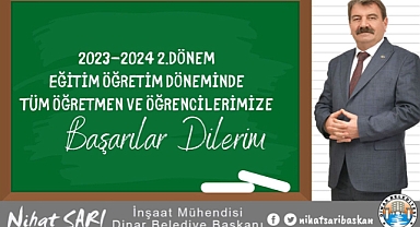 Başkan Nihat Sarı, Öğrencilerimize 2. Dönemde Başarılar Diledi