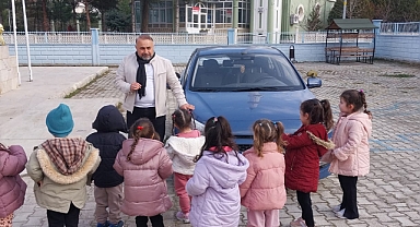 Merkez Anaokulunda Araç Ve Trafik Tanıtım Etkinliği yapıldı