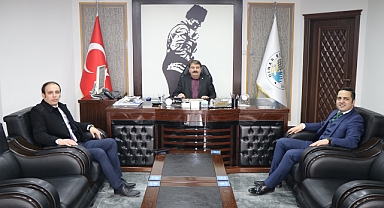 Şekerbank Şube Müdürü, Başkan Nihat Sarı'yı Ziyaret Etti