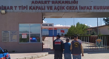 Dinar’da 4 Yıl 9 Ay Kesinleşmiş Hapis Cezası Bulunan Şahıs Yakalandı