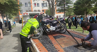 Dinar İlçe Emniyet Müdürlüğünden Motosiklet Denetlemesi