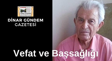 Dinar'da Cenaze İlanı