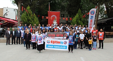Eğitim İş Sendikası Dinar İlçe Temsilciliğinden basın açıklaması
