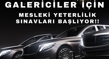 Galericilere Yönelik Mesleki Yeterlilik Sınavı Başvuruları Başladı