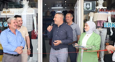 Belediye Başkanımız Veysel Topçu, Moda Plus Erkek Giyim Mağazasının Açılışını Gerçekleştirdi.