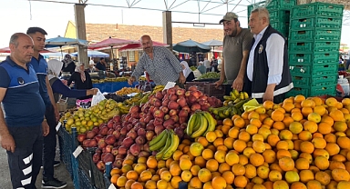 BELEDİYEMİZ ZABITA EKİPLERİNDEN PAZAR YERİ DENETİMİ