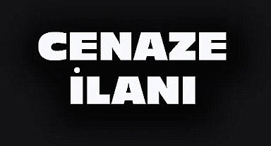 Cenaze ilanı