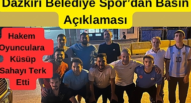 Dazkırı Belediye Spor'dan Basın Açıklaması