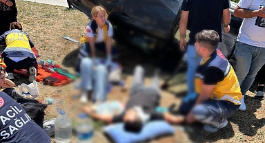 Dinar Akgün Köyünde Trafik Kazası