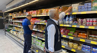 Dinar Belediyesi Zabıta Ekiplerinden Market Denetimi