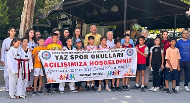 Dinar’da Yaz Spor Okulu Açılışı Gerçekleşti