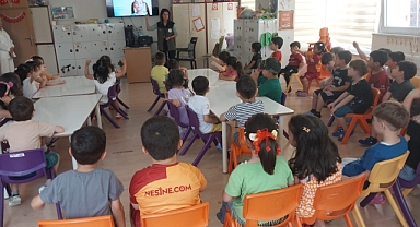 Dinar Merkez Anaokulu Öğrencilerine Tarım Müdürlüğü'nden Özel Sunum