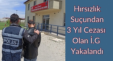 Hırsızlık Suçundan 3 Yıl Cezası Olan İ.G Yakalandı