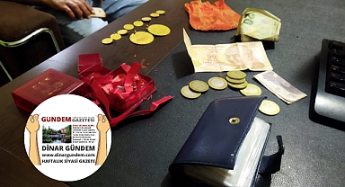 Dinar'da, Bulduğu Bir Çanta Altını Polise Teslim Etti!