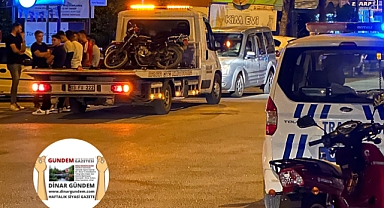 “Dinar İlçe Emniyet Müdürlüğü'nden Çevreyi Rahatsız Eden Motorculara Yaptırım”