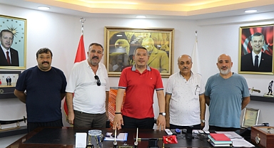 Emekli Personellerden Belediye Başkanımız Veysel Topçu'ya Ziyaret