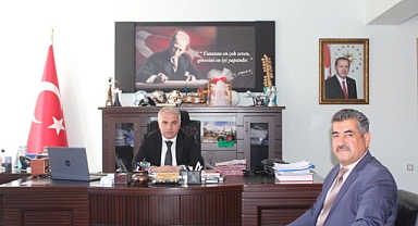 CEZAEVİ MÜDÜRÜNDEN KAYMAKAMIMIZA ZİYARET