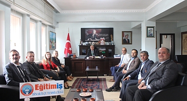 EĞİTİM İŞ SENDİKASINDAN KAYMAKAM DURU’YA ZİYARET