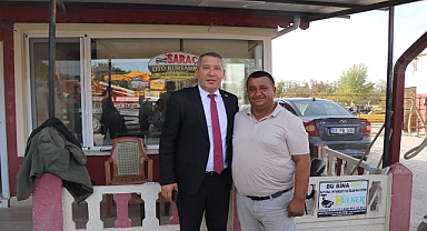 Başkan Topçu'dan Çay Şoförler Odası Başkanı Saraç'a Ziyaret