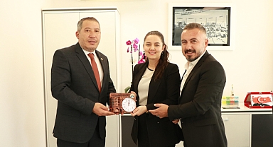 Başkan Topçu'dan Dazkırı Halkbank Şube Müdürü'ne Ziyaret