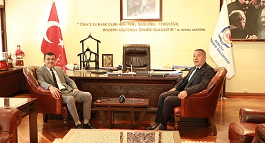 Belediye Başkanı Topçu'dan Denizli Büyükşehir Belediye Başkanı Çavuşoğlu'na Ziyaret