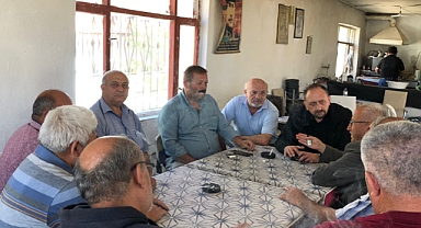 CHP Dinar İlçe Başkanı Ali Arıkan ve Yönetim Kurulu Üyeleri, Akçaköy'deki Hasarları Yerinde İnceledi 