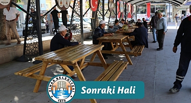 “Cumhuriyet Meydanı’nda Bulunan Banklar Yenilendi