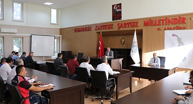 Dinar Belediyesi Birim Amirleri Toplantısı Gerçekleştirildi