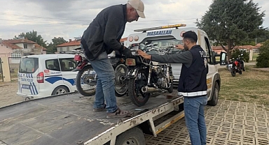 Dinar’da 8 Adet Motosiklet Trafikten Men Edildi