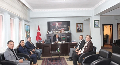 Eskişehir Tapu ve Kadastro 17. Bölge Müdürü, Kaymakam Duru'yu Ziyaret Etti