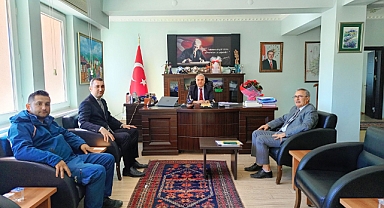 PTT MÜDÜRLÜĞÜNDEN KAYMAKAM DURU’YA ZİYARET