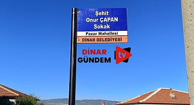 Şehidimiz Onur Çapan’ın İsmi Oturduğu Evin Sokağına Verildi